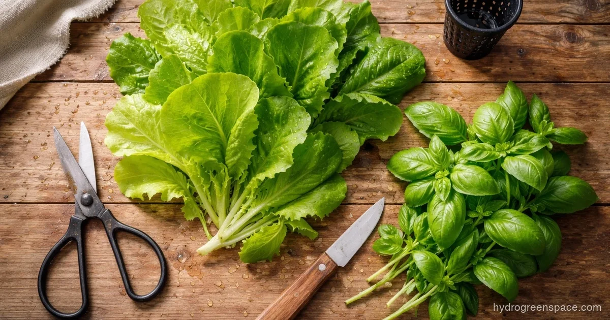 First Hydroponic Harvest: When and How to Cut