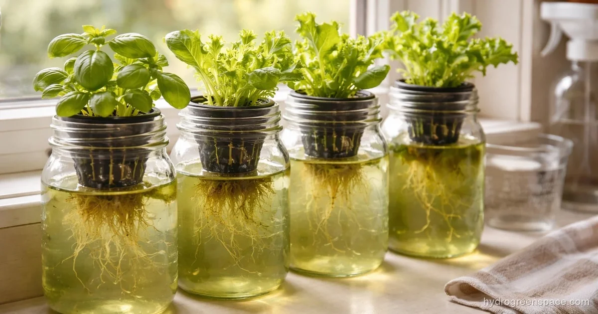 Mason Jar Hydroponics: Grow Herbs With No Pump